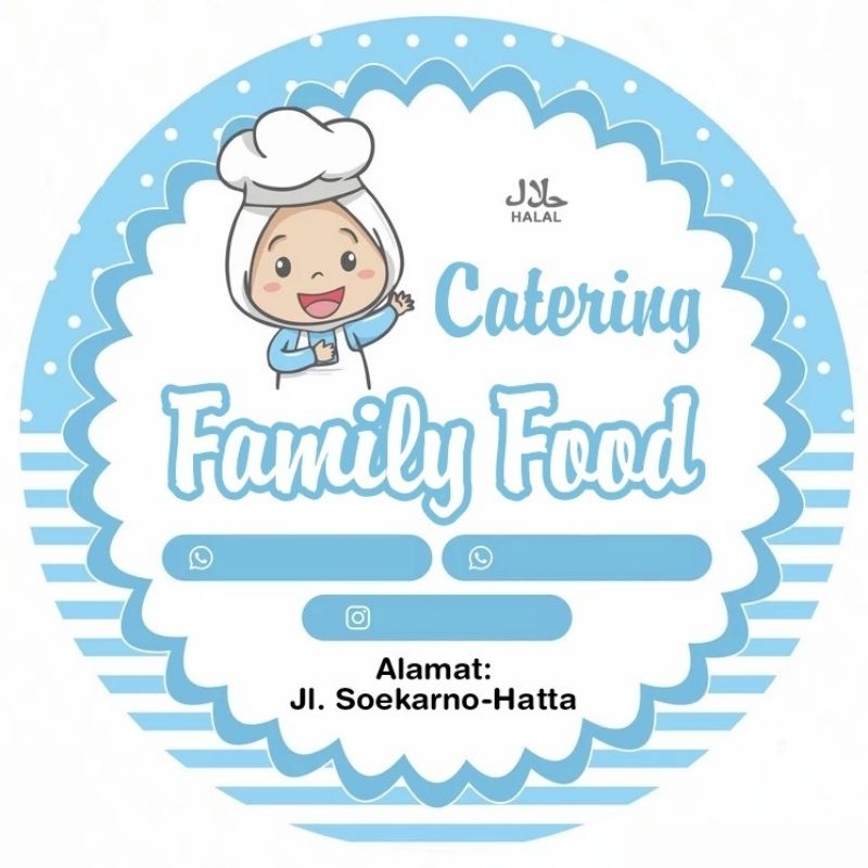 

STIKER PRODUK DUS MAKANAN CATERING / MAKANAN / KUE (MINIMAL ORDER 100 BUAH)