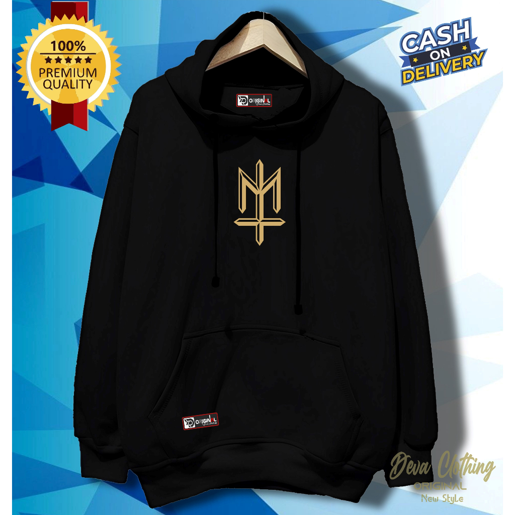 Jaket Switer Hodie Pria Original Distro Bandung Warna Hitam MATERNAL DISASTER Sweater Cowok Cewek Ov