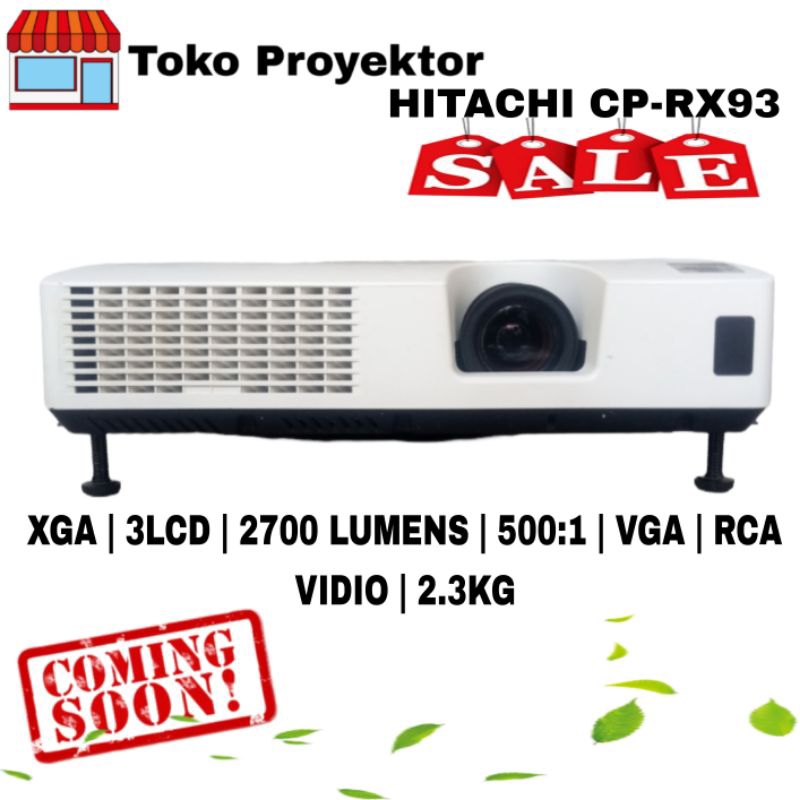 Proyektor second Hitachi cp rx93 2600 lumens terang