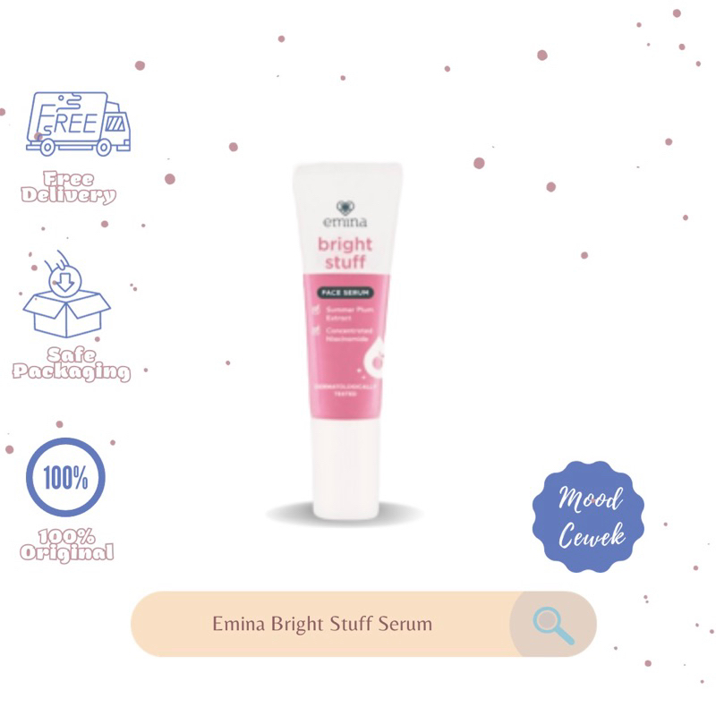 Emina Bright Stuff Face Serum - Serum Wajah Cerah Glowing