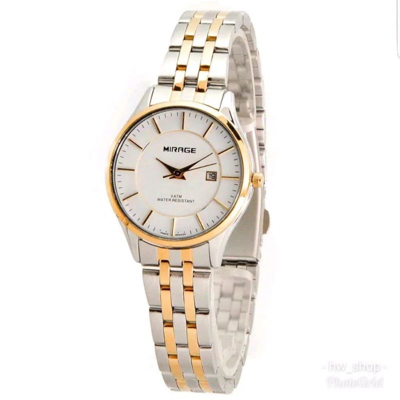 jam tangan mirage rante wanita 8544 original tahan air