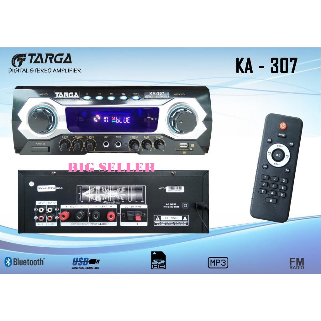 POWER AMPLI TARGA KA307 AMPLIFIER KARAOKE KA 307 KA-307
