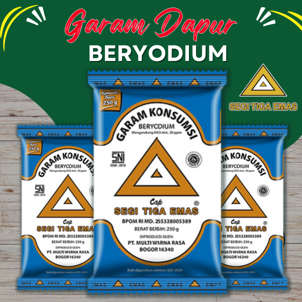 

Garam Dapur Murah Beryodium 500 Gram Segitiga Emas