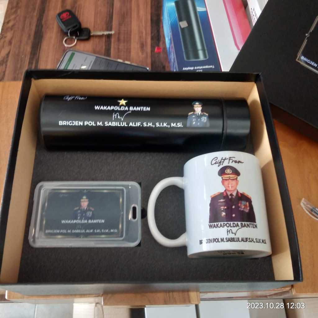 HAMPERS CUSTOM GIFT SET TERMOS CUSTOM TUMBLER + GELAS MUG + EMONEY