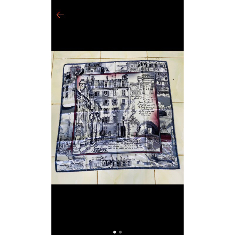 scarf Turki motif bangunan kuno