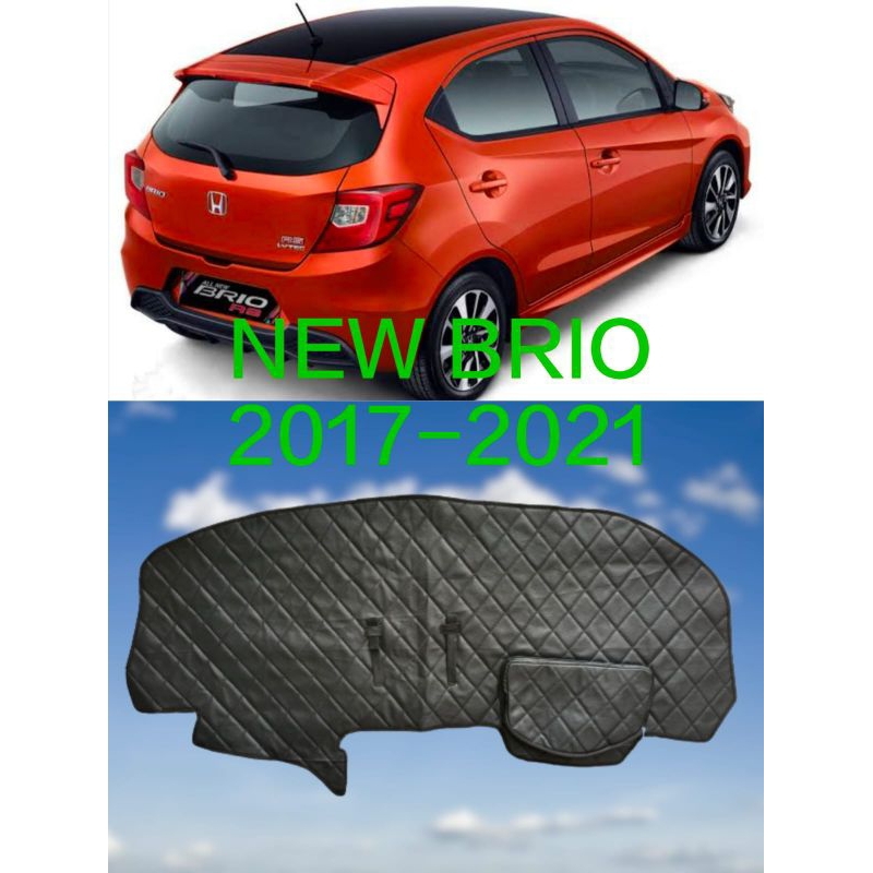 Alas Dashboard cover dasbord mobil brio bahan kulit sintetis leather
