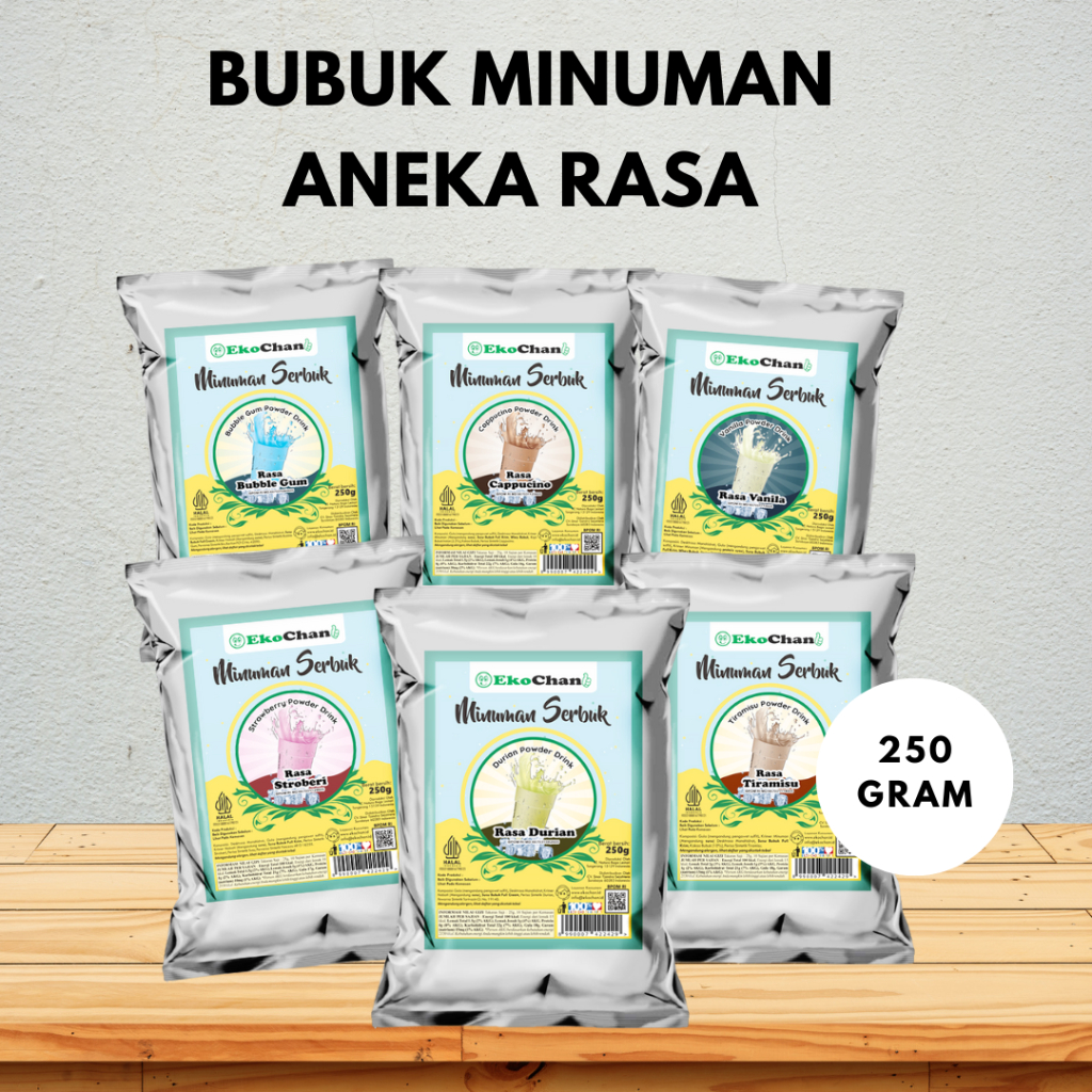 

Bubuk Minuman Aneka Rasa 250 gr / Powder Drink / Minuman Boba