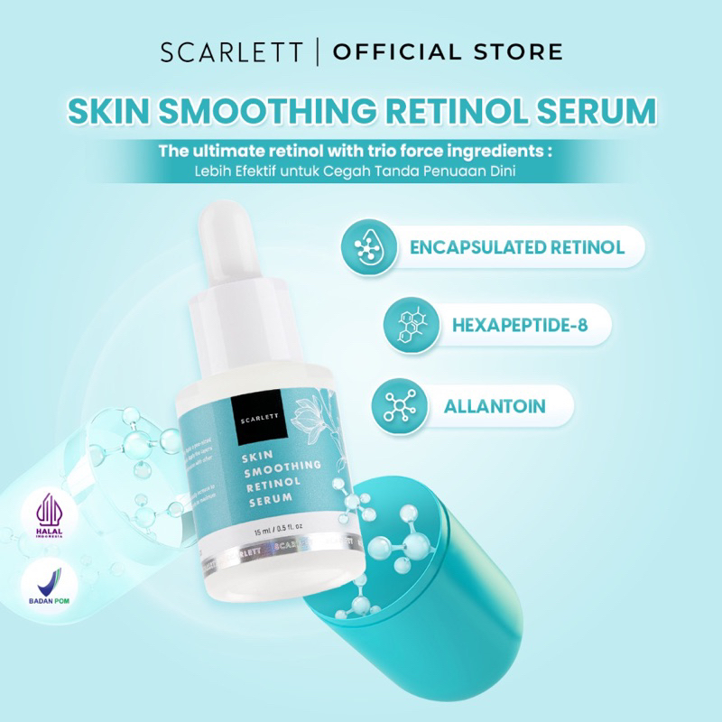 SCARLETT Smoothing Retinol serum , serum retinol scarlett , scarlett serum retinol