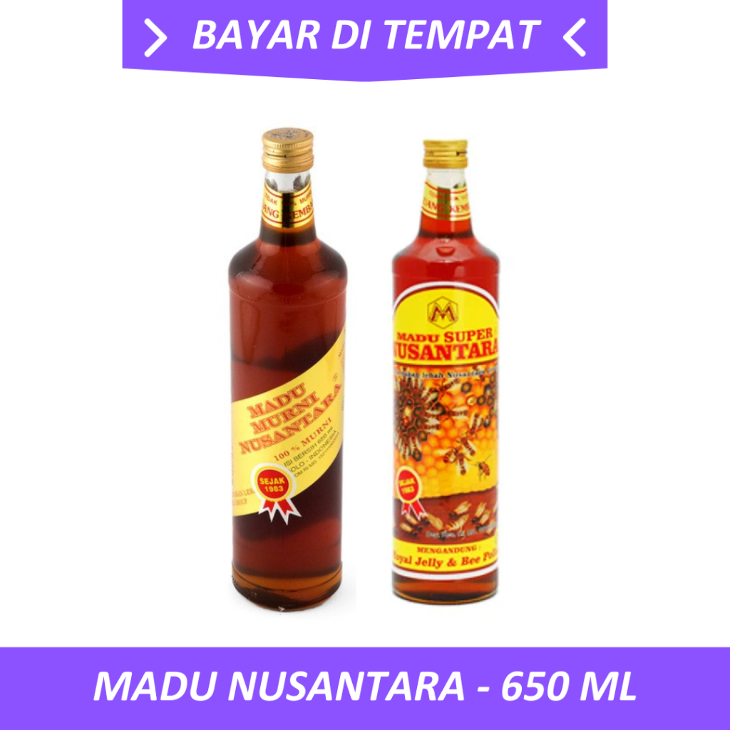 

Madu Nusantara - Murni - Super - Original - Kemasan 650 Ml - Murni 100% - Super Dengan Royal Jelly