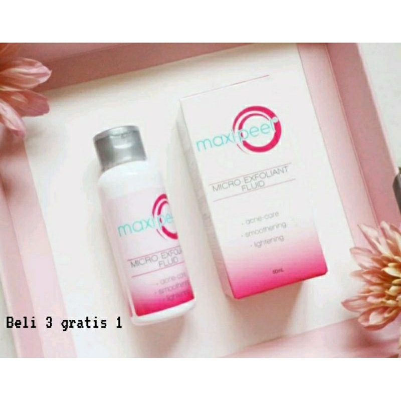 MAXI-PEEL,maxi-peel micro exfoliant fluid 50ml,acne-care ,smoothening,lightening , skin care wajah [