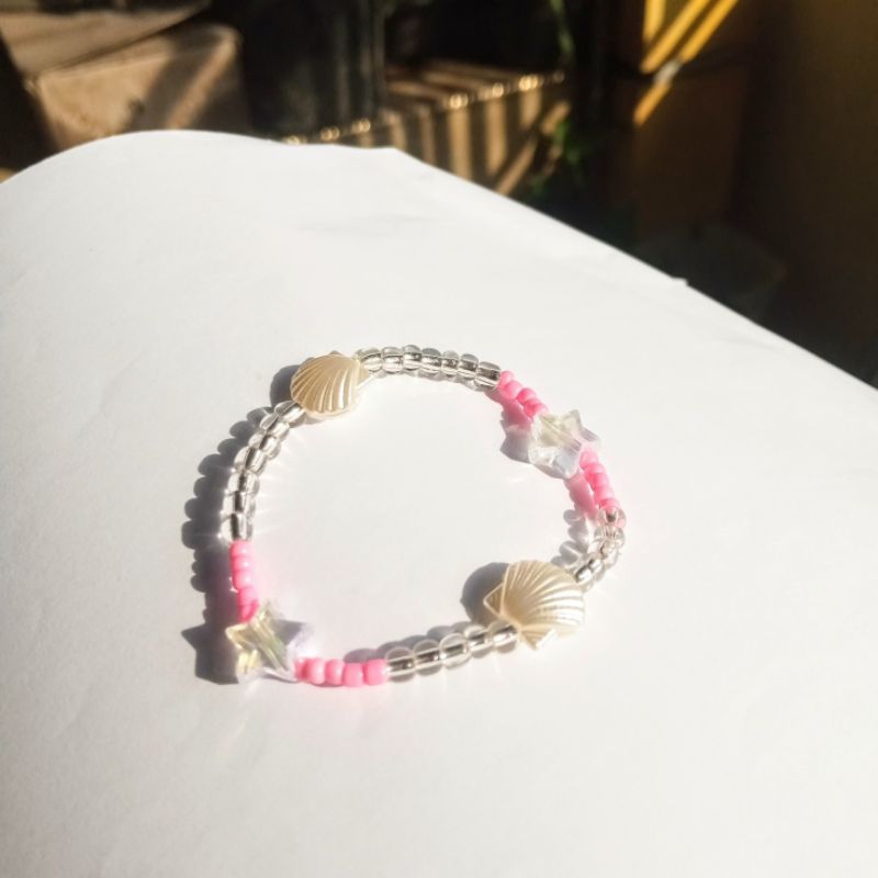 Gelang Manik Starshell | gelang manik | gelang manik manik aesthetic | gelang manik manik | gelang m
