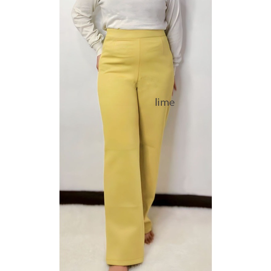 Kulot Scuba Jumbo Higwaist Wanita Premium Tebal Panjang