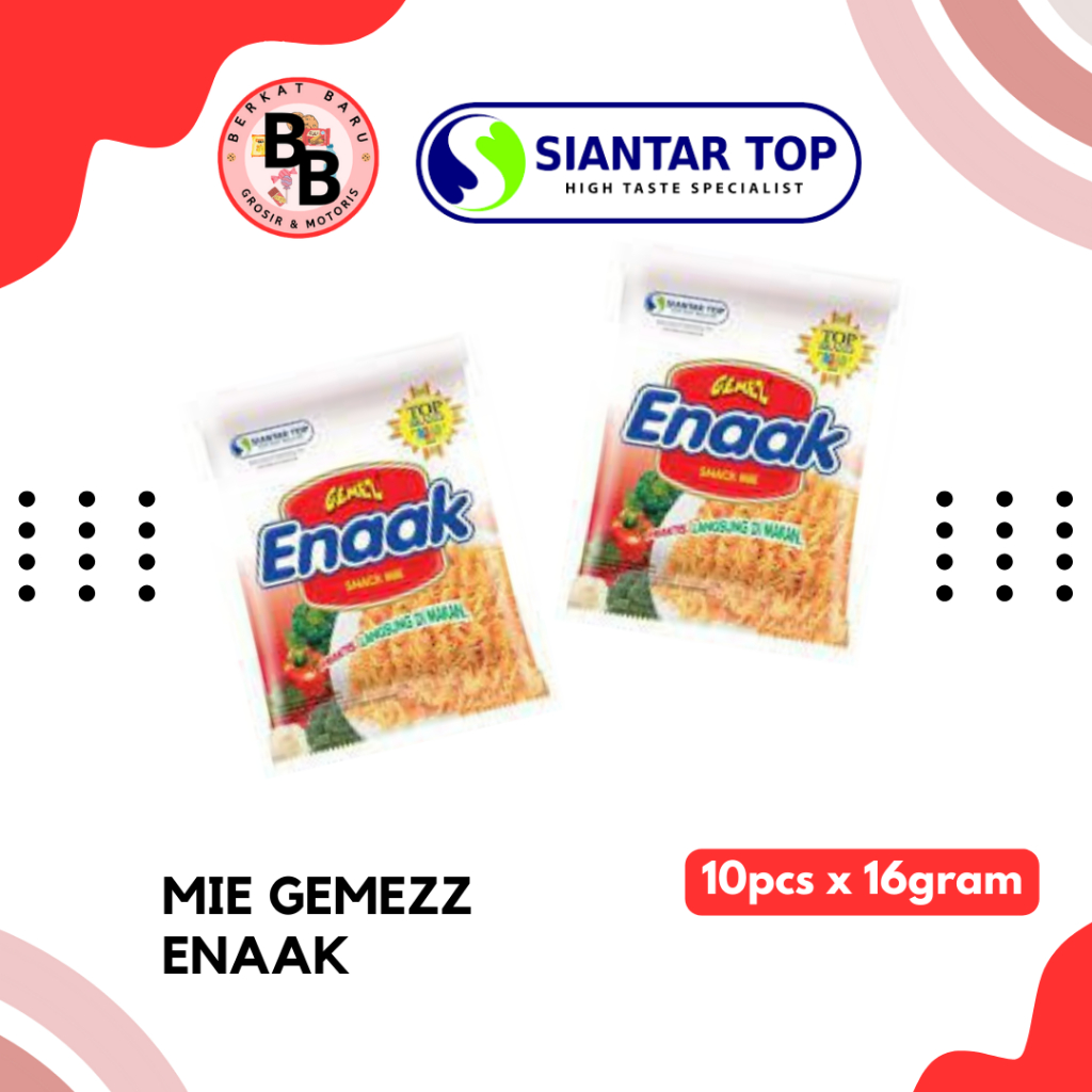 

[BB SNACK] MIE GEMEZZ ENAAK SACHET 16GRAM HARGA PER PACK ISI 10PCS