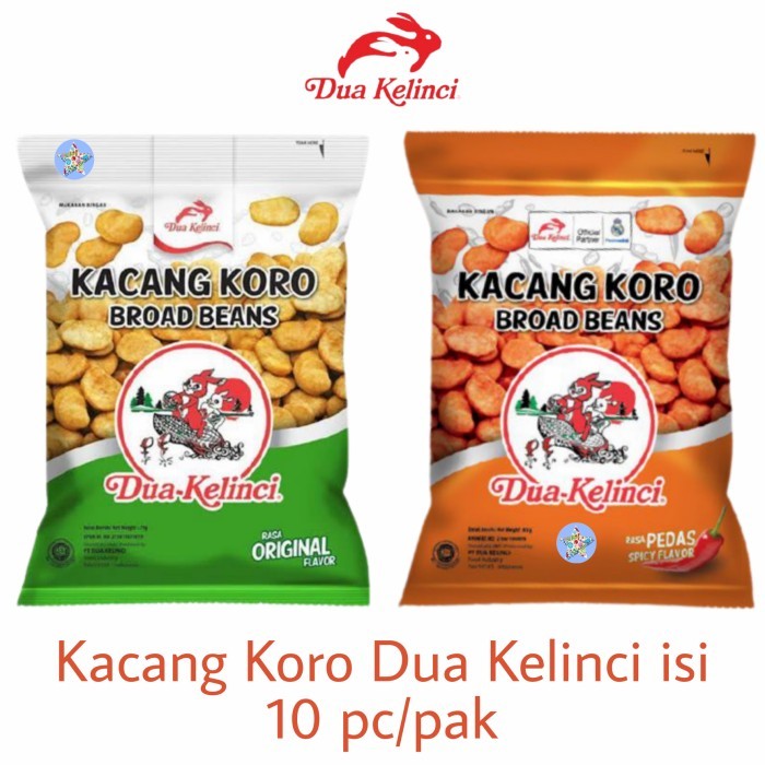 

KACANG KOROKU RASA ORIGINAL & PEDAS 1RC ISI 10PCS 14GR