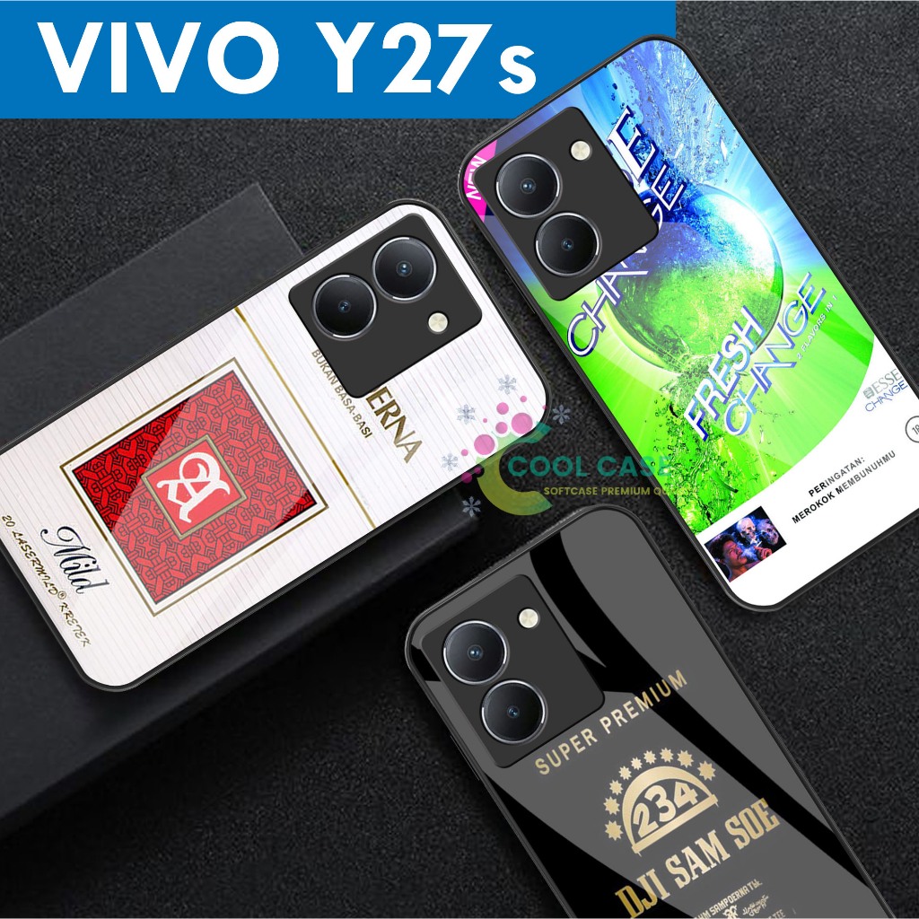 Softcase Kaca Case VIVO Y27s Terbaru Bungkus Roko [CK439] Casing Handphone-Pelindung Handphone-Akses