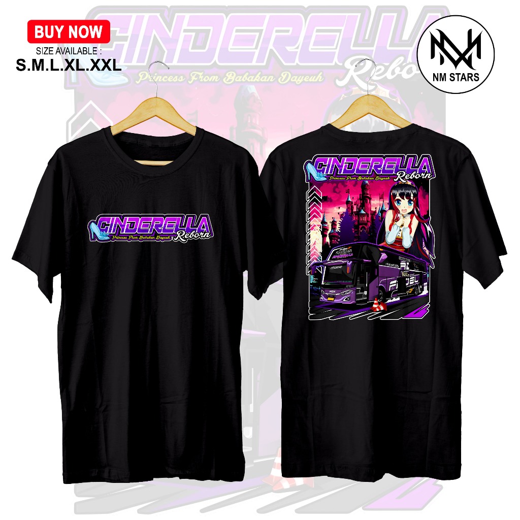 Kaos Bus Cinderella Reborn JetBus3 - Kaos Bismania - Kaos Bus Spesial Edition - Kaos Busmania - Kaos