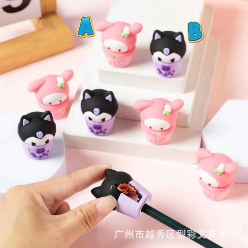 

RAUTAN PENSIL BENTUK KUROMI MELODY BAHAN KARET (3X4.5)
