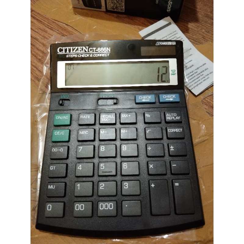 

Cod Kalkulator Citizen 666N 12 Digit Termurah