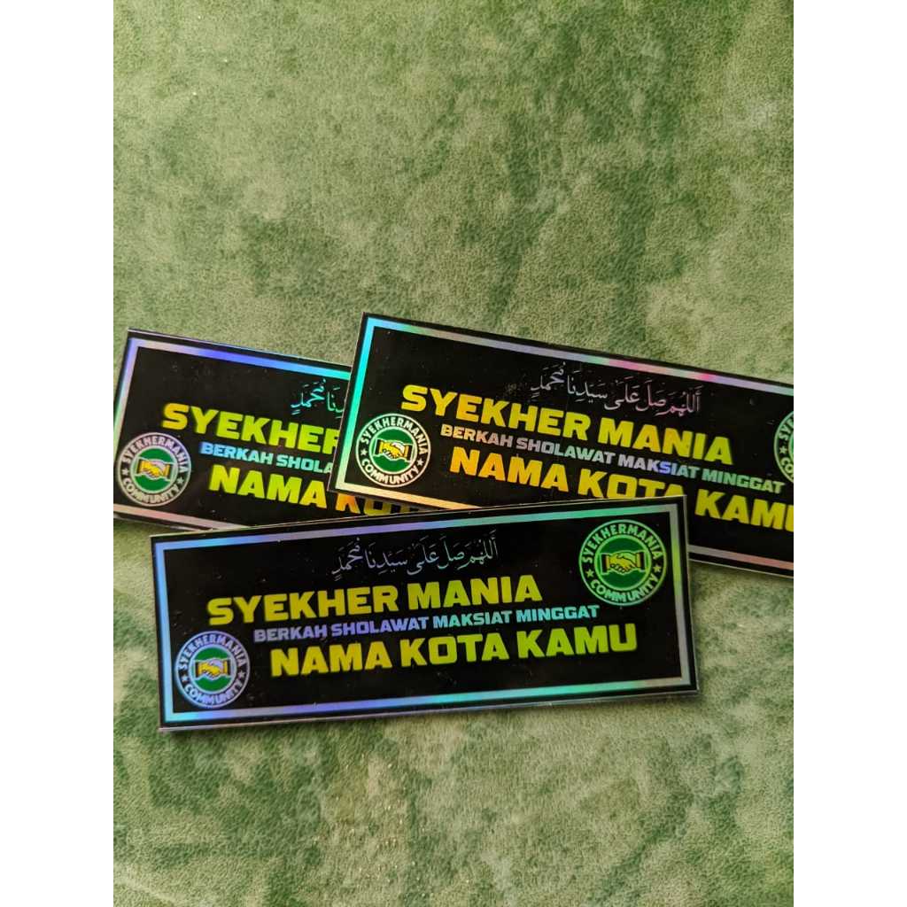 (Minimal BELI 10 pcs) Stiker Sholawat Syekhermania JDM