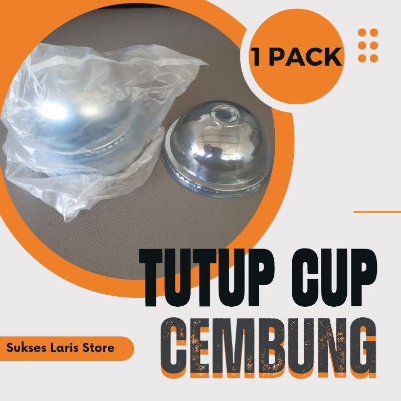 TUTUP GELAS CUP CEMBUNG POLOS | TUTUP CUP CEMBUNG | TUTUP JUS | TUTUP POP ICE | TUTUP CUP PLASTIK MO