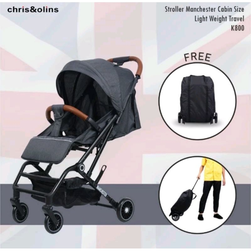 Stroller Chrish & Olins Z18 Flash Silver Black / Stroller Chrish & Ollins Manchester/ Stroller Anak 
