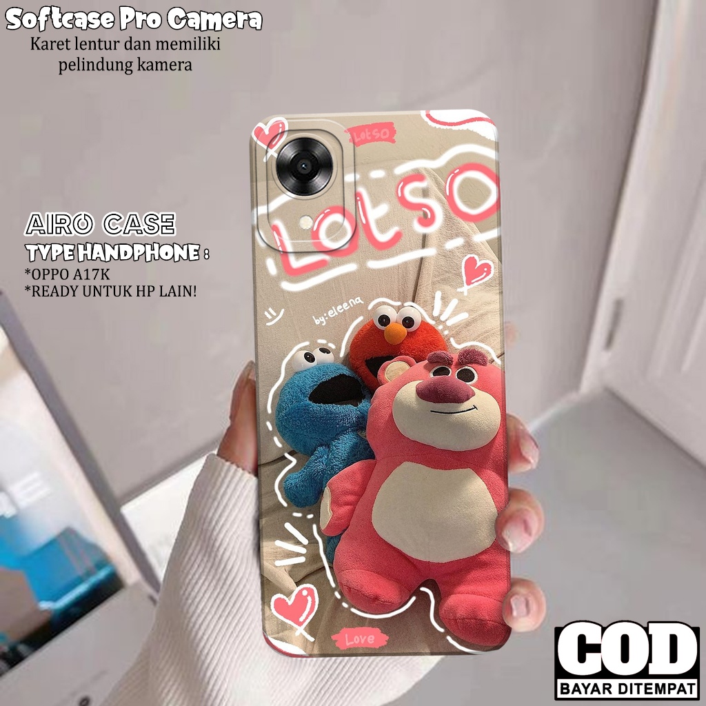Case Oppo A17K - Softcase Oppo A17K - Softcase Pro Camera - AIRO CASE - Case Tpu - Casing Oppo A17K 