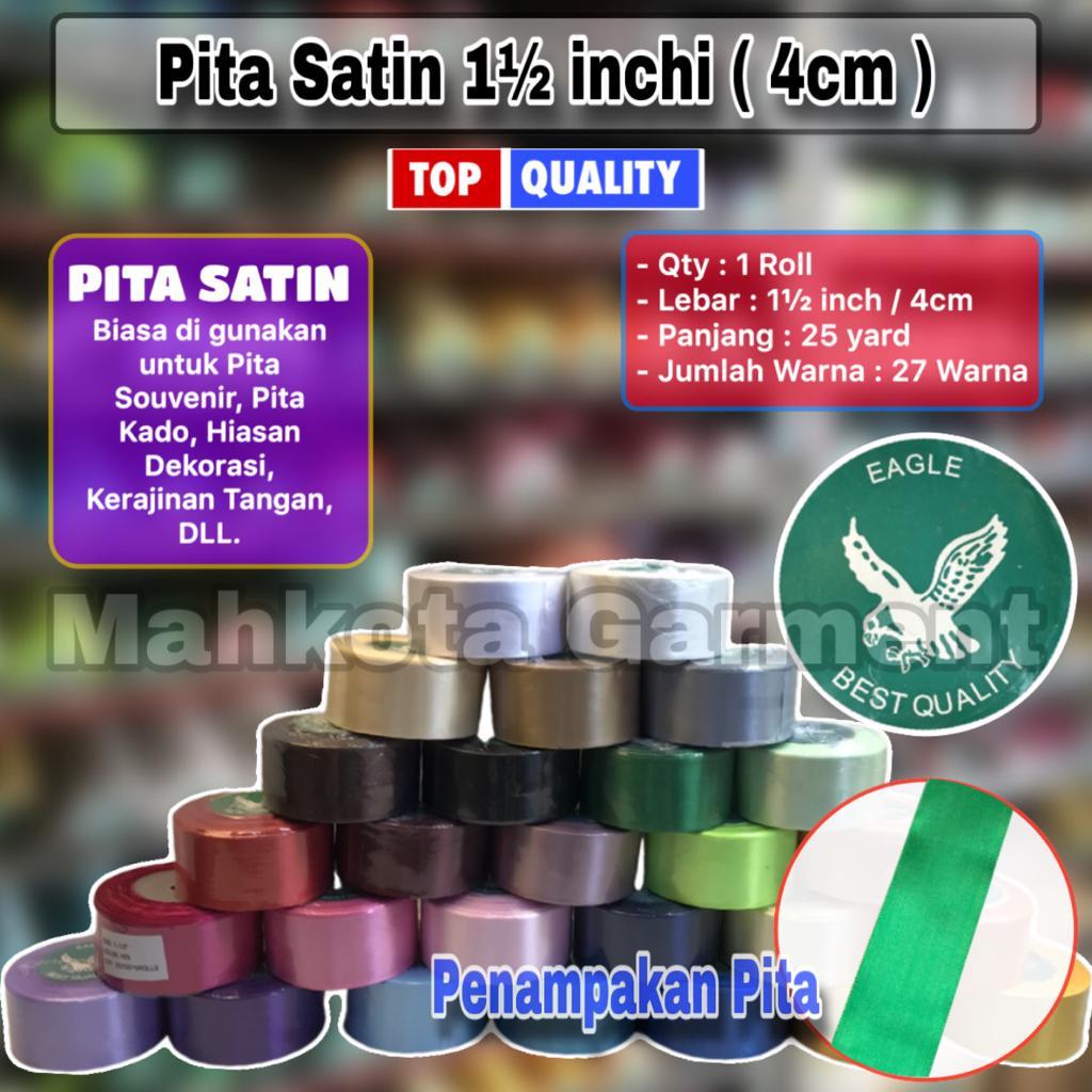 

Pita Satin 1½ inch - 40mm atau 4cm Berbagai warna | Pita Kado | Pita souvenir Dekorasi | Pita satin Roll | Pita hampers | pita Box | Pita list baju | Pita Bunga | Pita Bucket | Pita satin hitam Putih Pink biru hijau kuning merah abu dusty stabilo