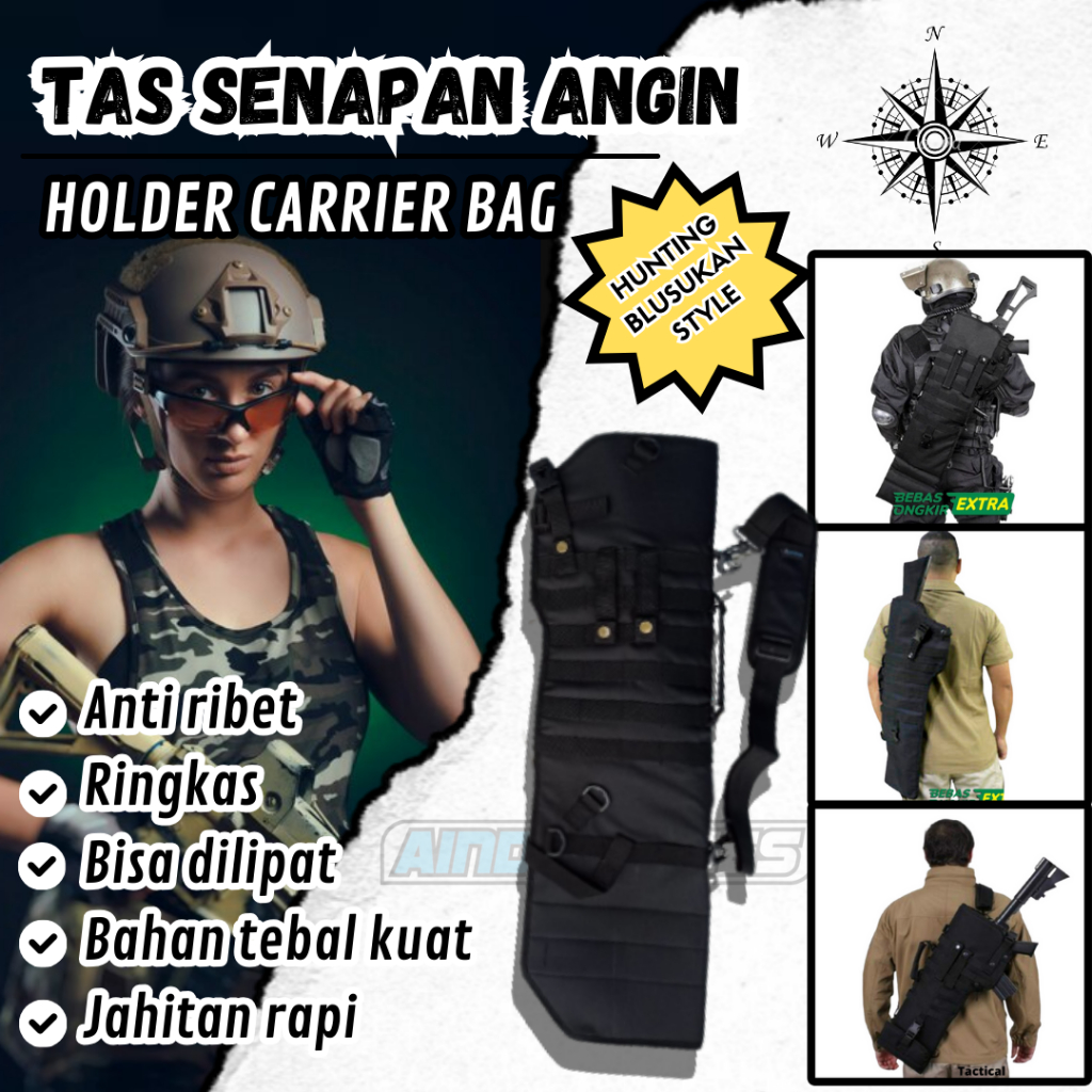 Sarung PCP BullUp Multipump uklik gejluk Ransel Blusukan RIngkas Bisa dilipat