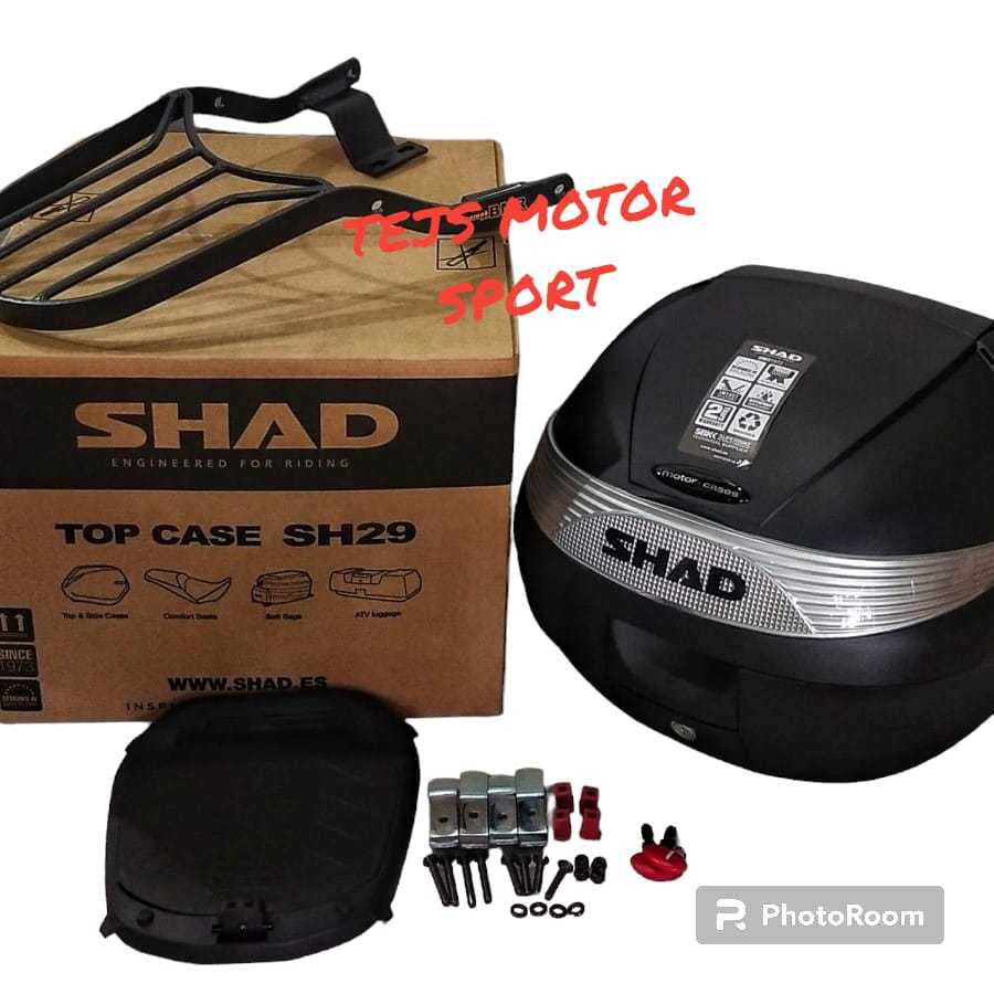 Box shad 29 + breket lengkap VIXION CB SCORPIO BISON MEGAPRO SUPRA RVO