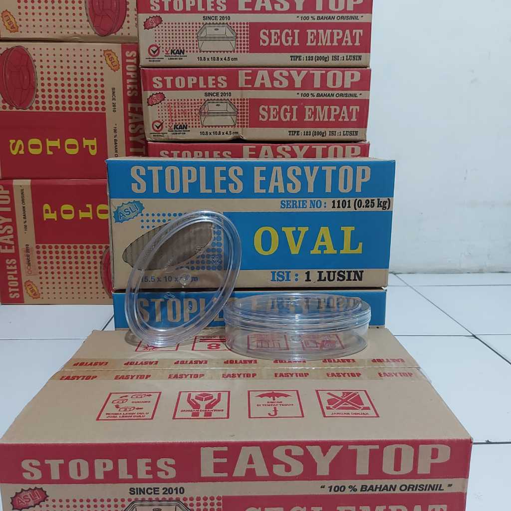Toples Kue Kering Plastik Easytop 1101 / Oval - 250 gr