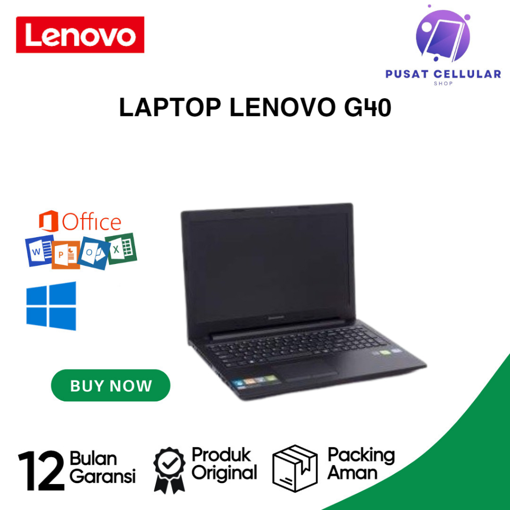 Laptop Lenovo G40 Intel Core i3 / Ram 8GB SSD 512GB / Win 10 // FREE TAS