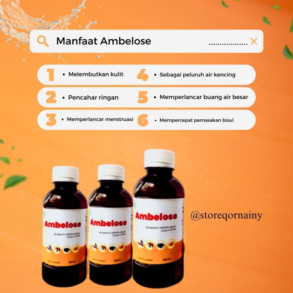 

Ambelose Obat Herbal Ambelose / Obat Wasir / Menurunkan Kolesterol