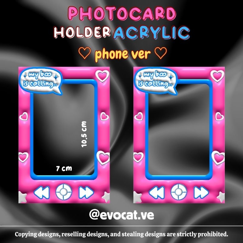 PHOTOCARD HOLDER DESIGN 3D