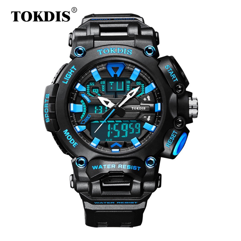 JAM TANGAN PRIA TOKDIS T2570 DOUBLE TIME WATER RESISTANT 30M