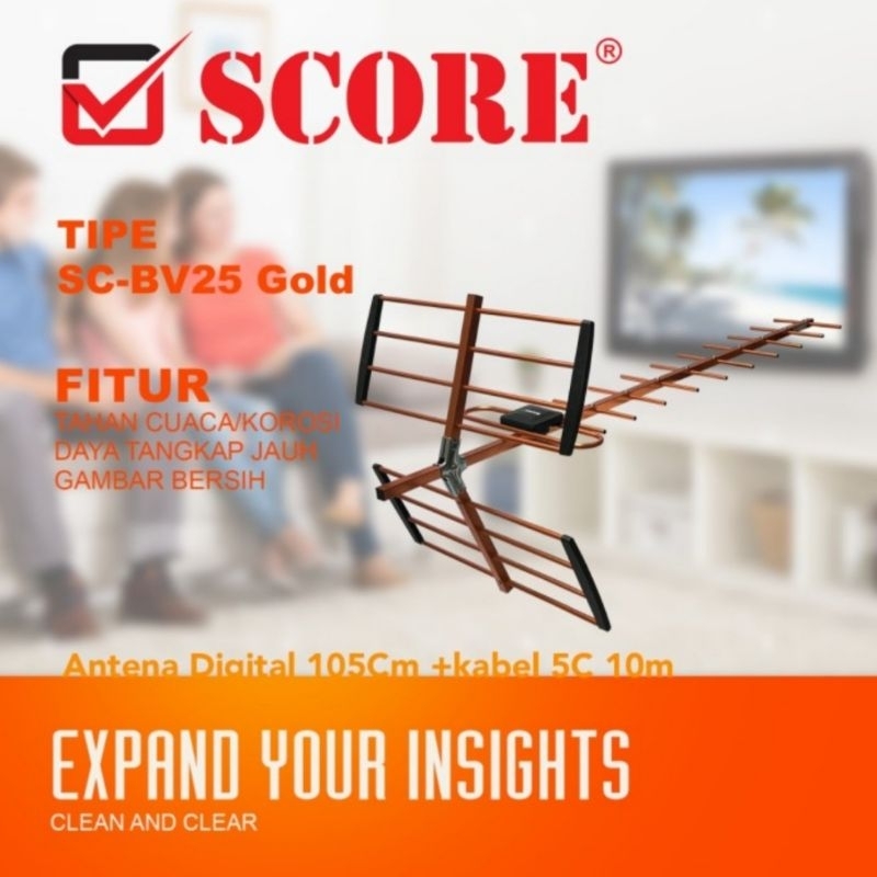 Antena TV Digital SCORE B-V25SC / Antena Digital