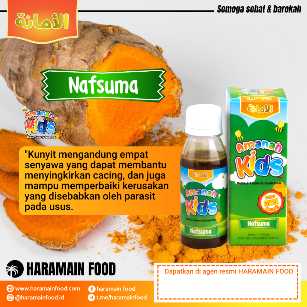 

Madu nafsumakan anak amanah kids produksi haramain food