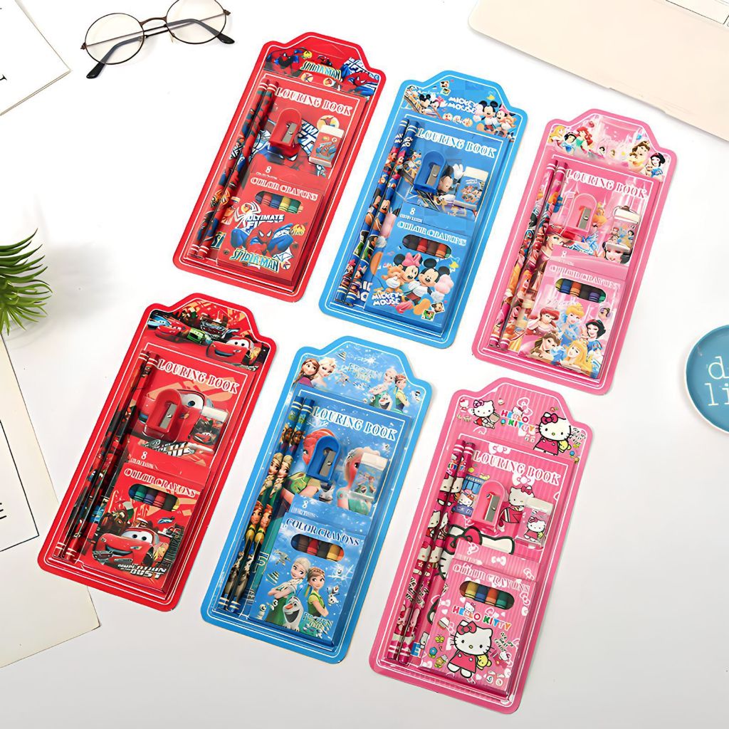 

Alat Tulis Perlengkapan Sekolah Anak Pensil Set Lengkap Souvernir Kado Anak Hampers Anak Hadiah Anak