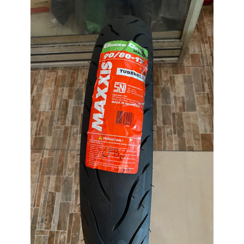 Ban maxxis Green Devil 90/80-17 Tubeless (Ban depan Vixion)