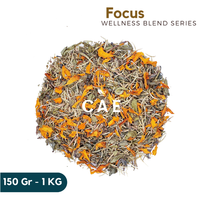 

FOCUS | Herbal Tea Blend Green Tea Gingko Biloba Rosemary Peppermint Marigold Premium 500 Gram - 1 KG