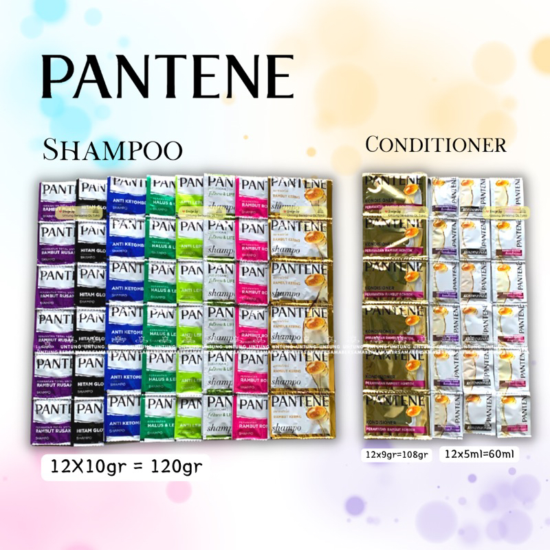 UB PANTENE SHAMPOO DAN CONDITIONER SACHET