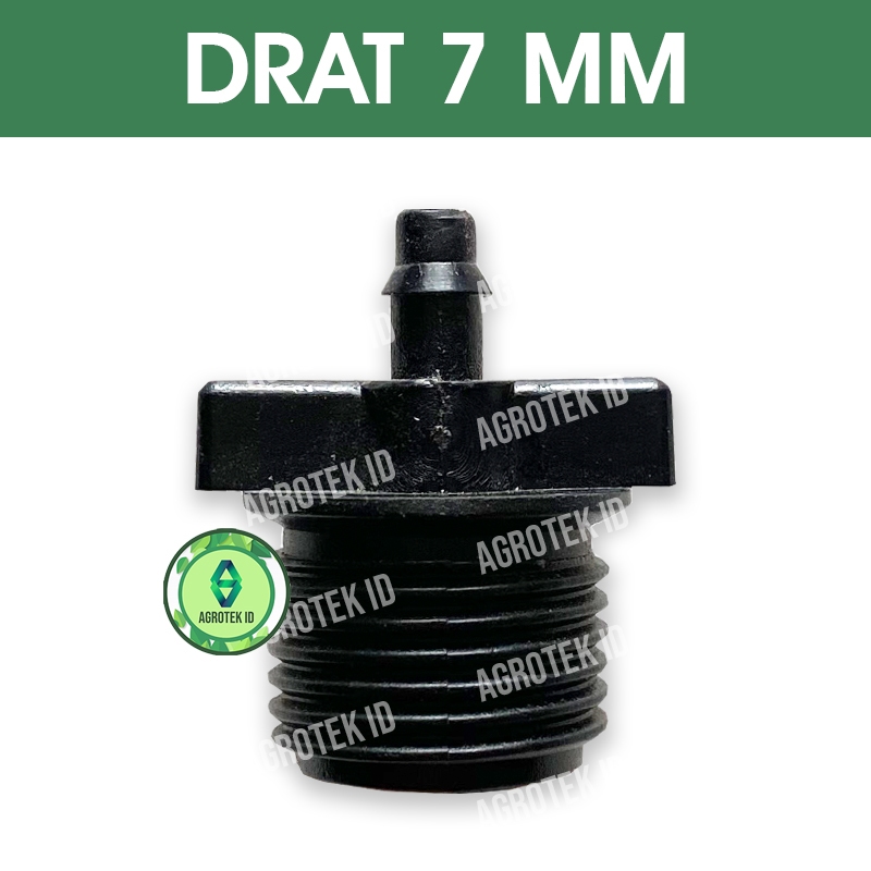 Konektor Drat Pipa 1/2 inch ke Selang 7 mm Irigasi Tetes