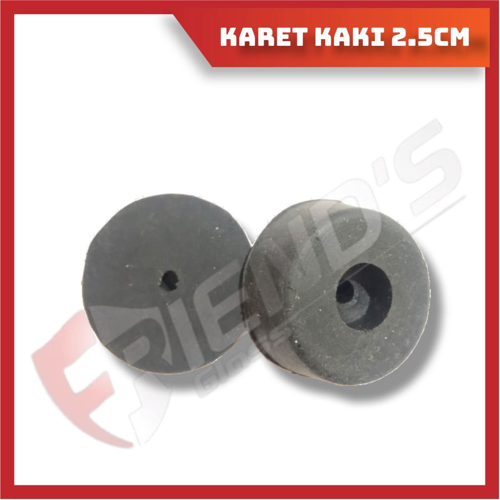 KAKI KARET 2.5 CM PVC UNTUK SALON SPEAKER BOX POWER AMPLIFIER