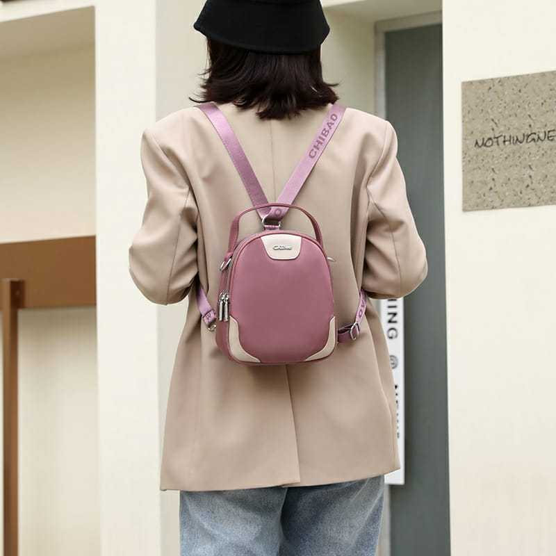 CHIBAO - Tas selempang 2in1 original CHIBAO 8195 tas ransel wanita Import waterproof