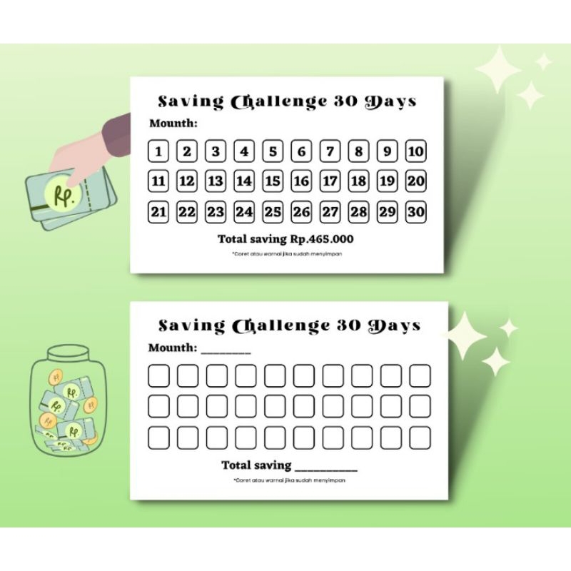 

Amplop saving challenge variant/Amplop modern/Amplop unik.