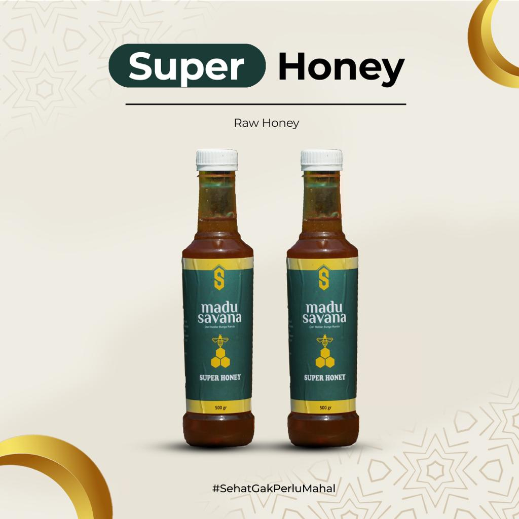 

Madu Asli Murni 500gr Savana Nektar Randu 100% Alami Pure Super Honey