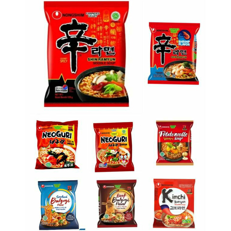 

☄️New event✨ DIJAMIN MURAH Nongshim all varian mie korea halal