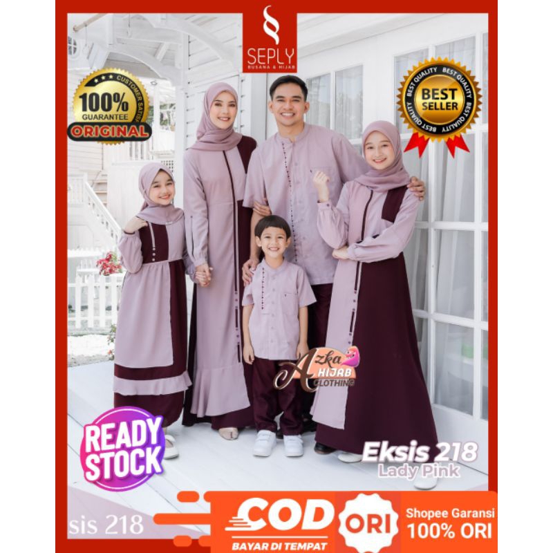 SARIMBIT EKSIS 218 LADY PINK SARIMBIT SEPLY 2024 /BAJU COUPLE KELUARGA / BAJU MUSLIM COUPLE KELUARGA