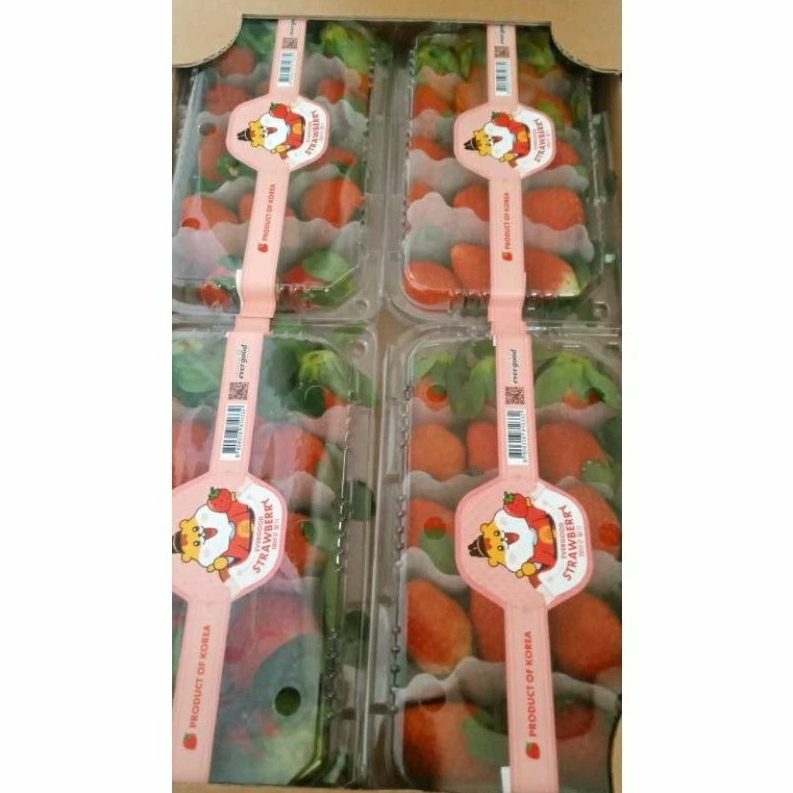 

Buah Strawberry Korea Fresh Import Original | Strawberry Korea 330 grm