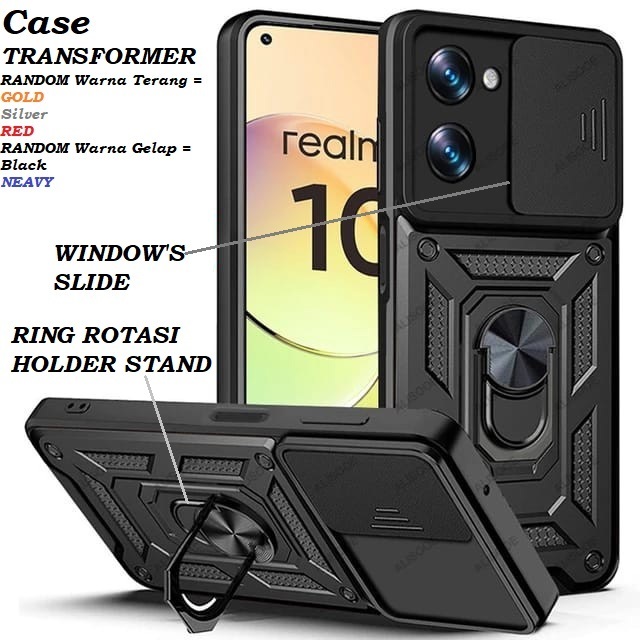 2024 Case BARU Hardcase Transformer + RING Stand REALME 13 12 12+ 11 11 Pro+ 10 11Pro 10Pro 10Pro+ 9