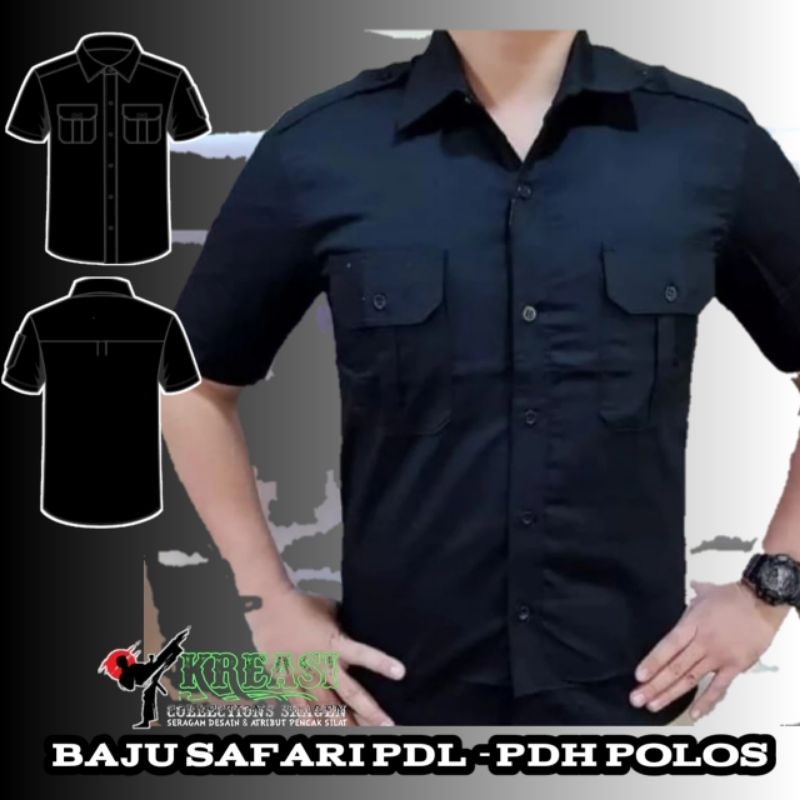 Kemeja safari / PdL / pdh pagar nusa Bordir custom